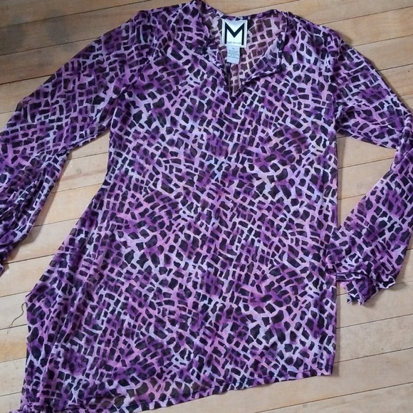 Purple beach cover up (runs large) - Picture 1 of 3